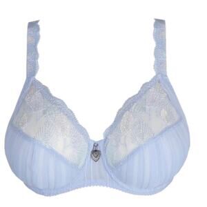 Prima Donna Lausanne Full Cup Bra Light Sky Blue With Embroidering- 38DD